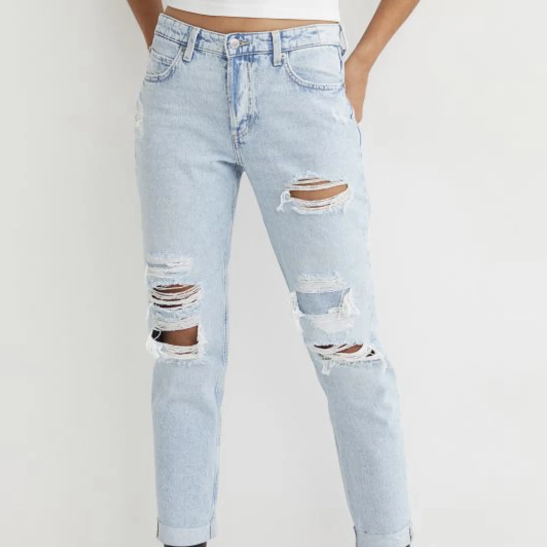 Lågmidjade boyfriend jeans