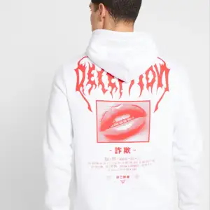 Hoodie med coolt tryck, unisex. Storlek S. Endast använd fåtal gånger. Nypris 350kr. 