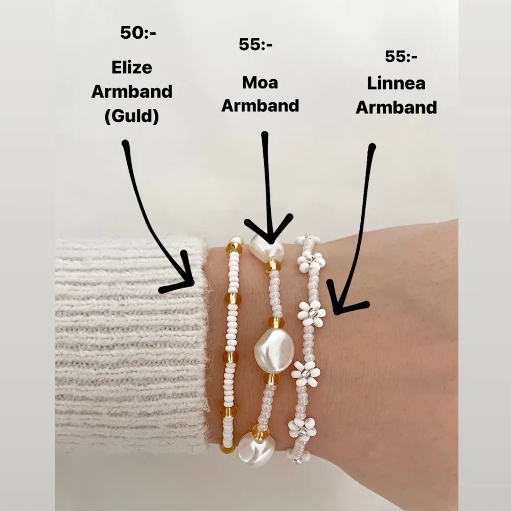 Pärlarmband!! Köp via Instagram: hn.smycken 💕💕 Fri frakt inom hela Sverige, armbanden är justerbara mha kedja och karbinhake💕. Accessoarer.