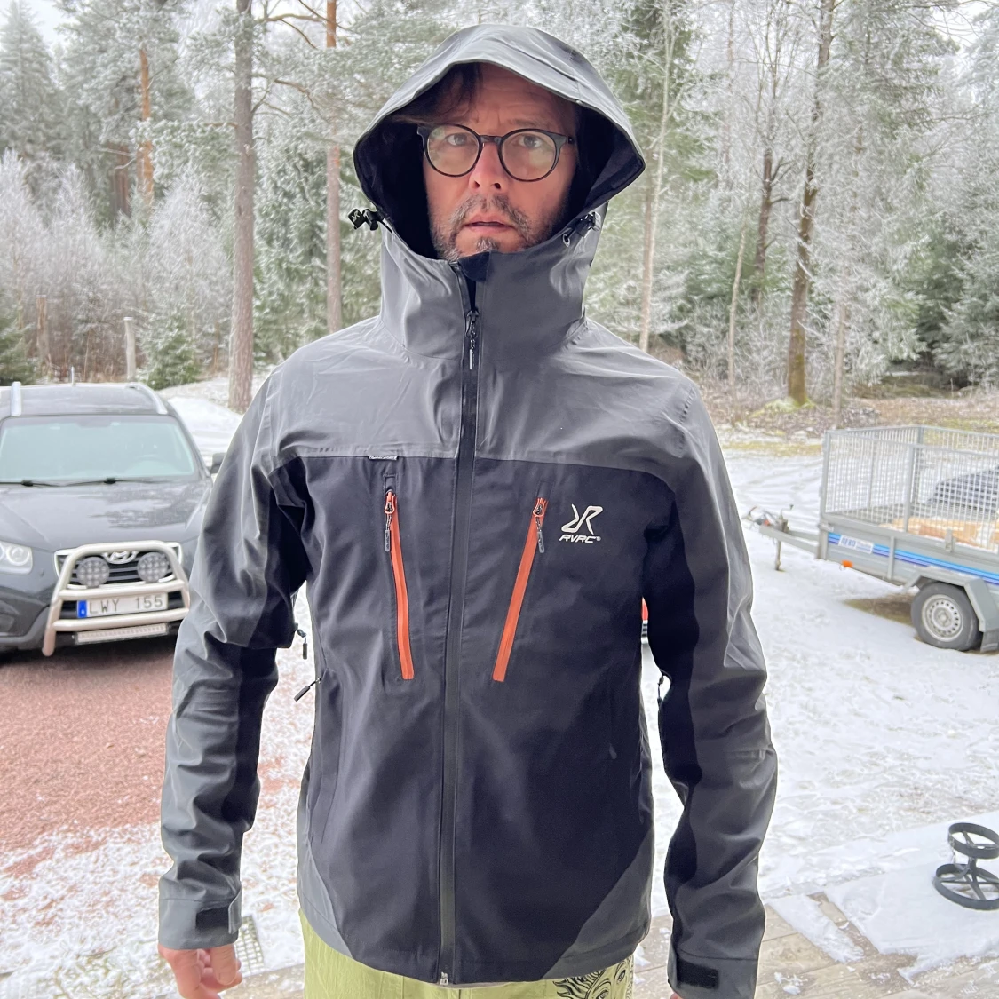 Silence poshell Jacket Herr Black/Rusty 2.0 - 90