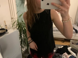 Festtopp - Supersnygg svart festtopp/ festlinne🖤