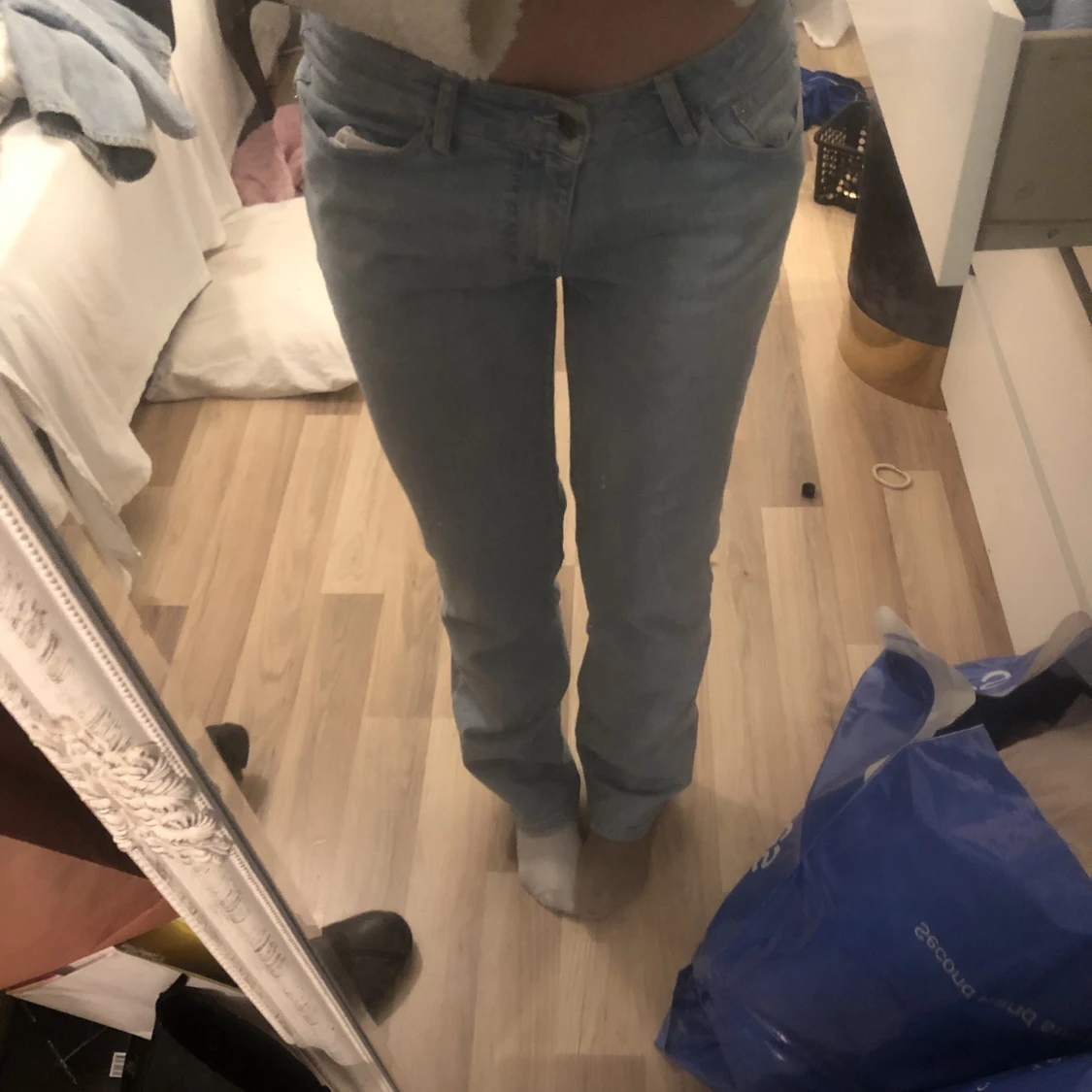 Lågmidjade jeans