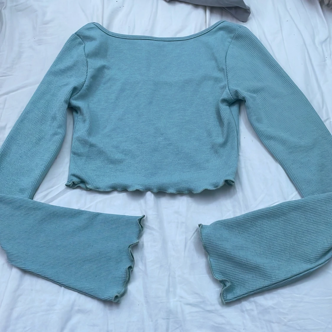 Långärmad crop topp - 90