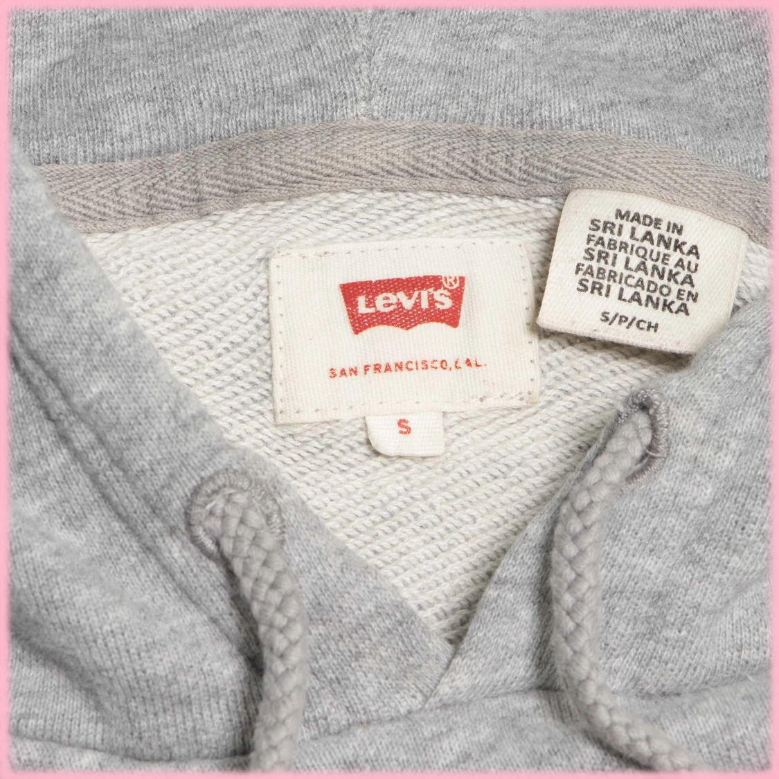 Grå Levi's hoddie - 90
