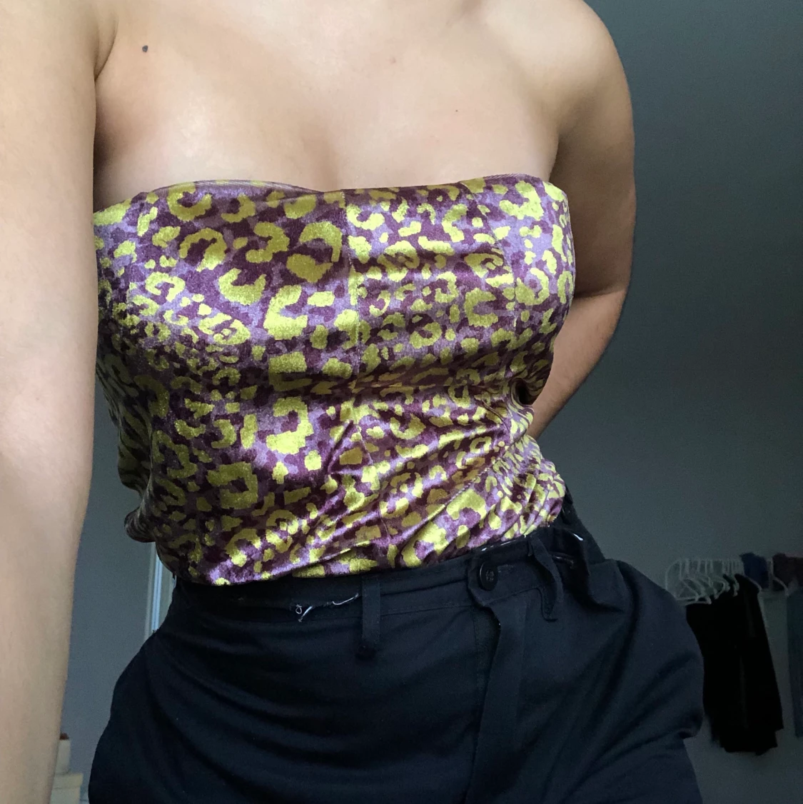 Mini kjol leopardmönstrad - 90