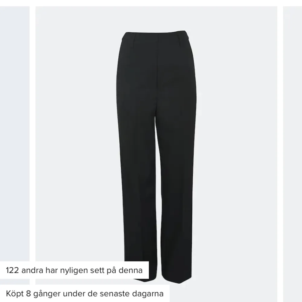 Svarta kostymbyxor från bikbok, helt oanvända . Jeans & Byxor.