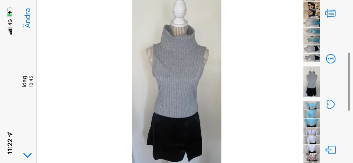 Turtelneck / top med hög krage / rollneck