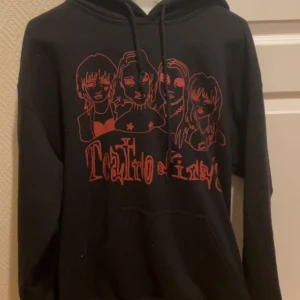 Måneskin hoodie  - Hej, jag säljer nu denna hoodie som är använd fåtal gånger och tvättad 2 gånger. Skriv om du har frågor eller vill ha mer bilder!💞