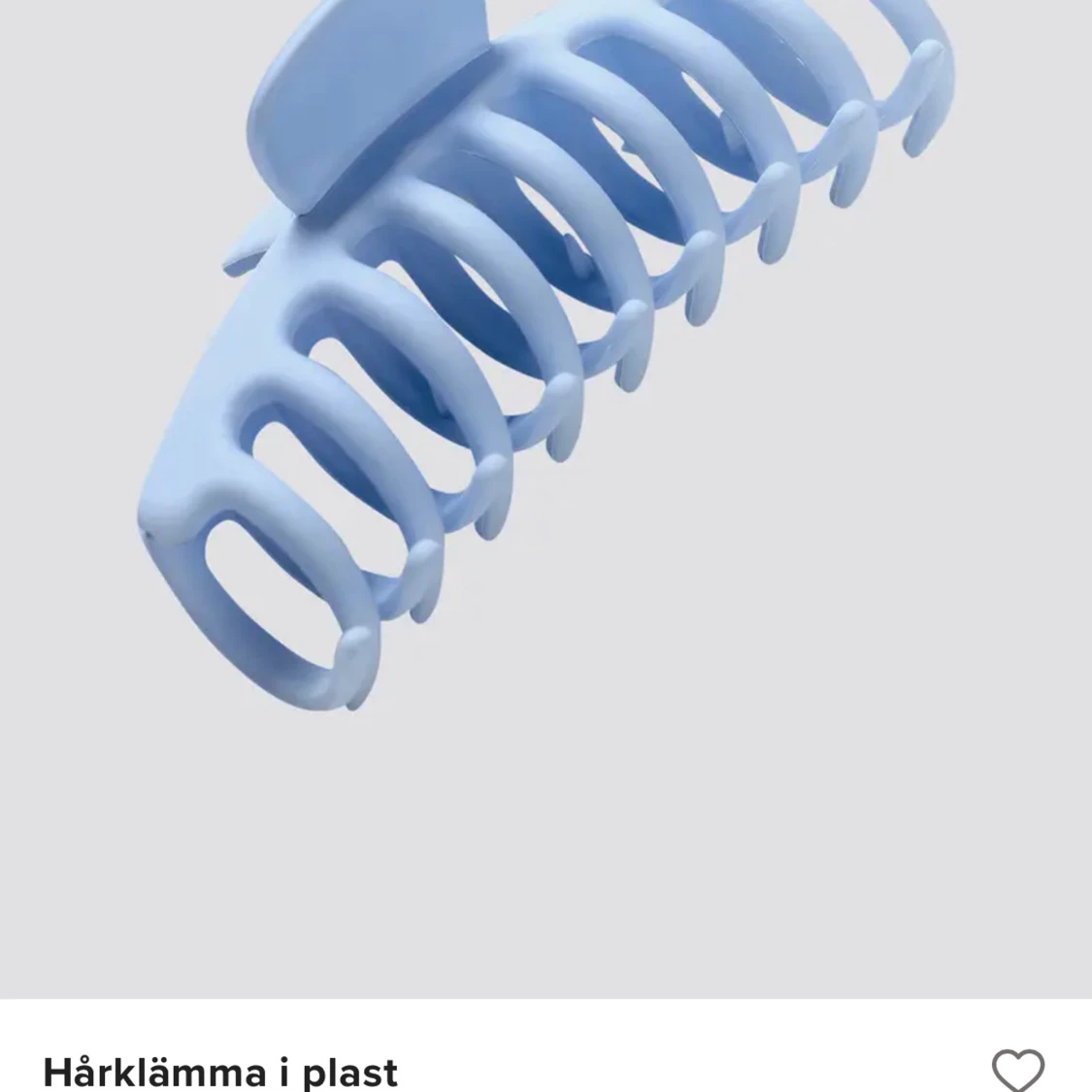 Blå hårklämma