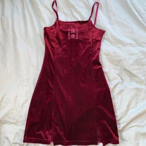 Wegangyoung Wine Velvet Dress XS - Wegangyoung 🍷 Vinröd mjuk velvet klänning i storlek XS, använd en gång ~ ♥️ 
