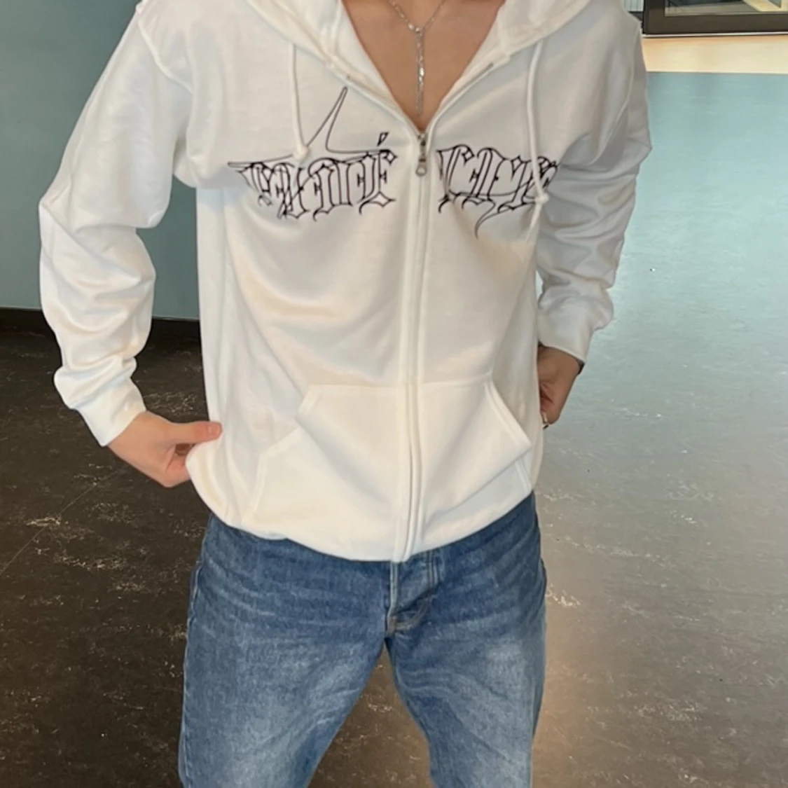 Fidélité zip-hoodie / Vit - 90