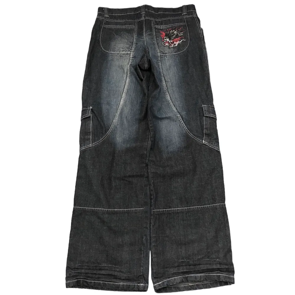 Feta vintage baggy jeans. Storlek 30x34, benöppning 25cm. Fri frakt, använd gärna köp nu! . Jeans & Byxor.