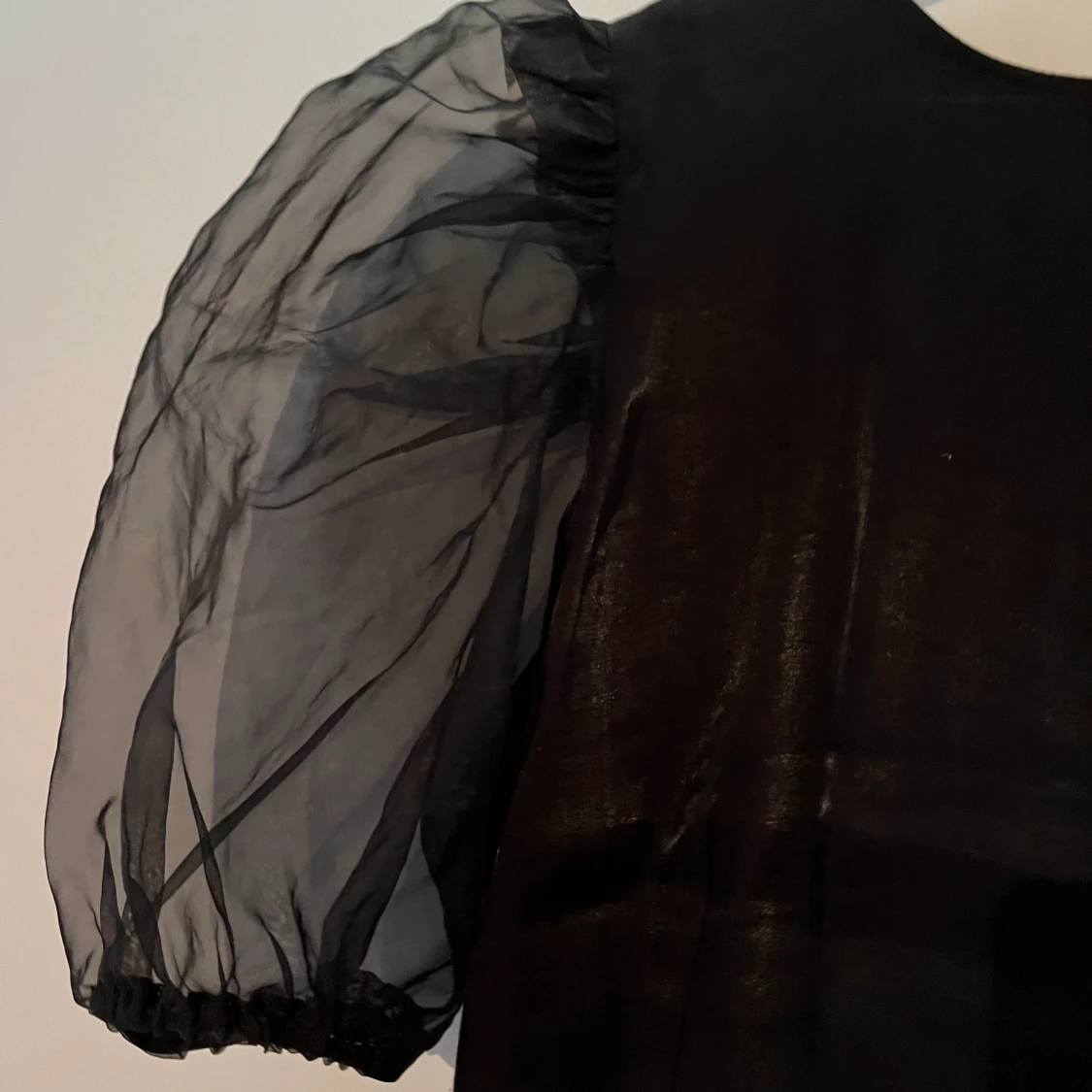 Silkes topp med transparens armar😍 - 90