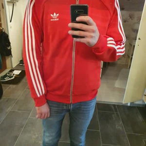 Adidaströja röd - Rödvit adidaströja så gott som ny, nypris 699 ke