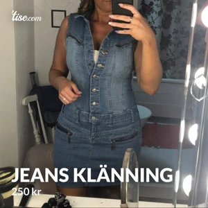 Jeans klänning  - Jag kan skicka mina varor med PostNord med  