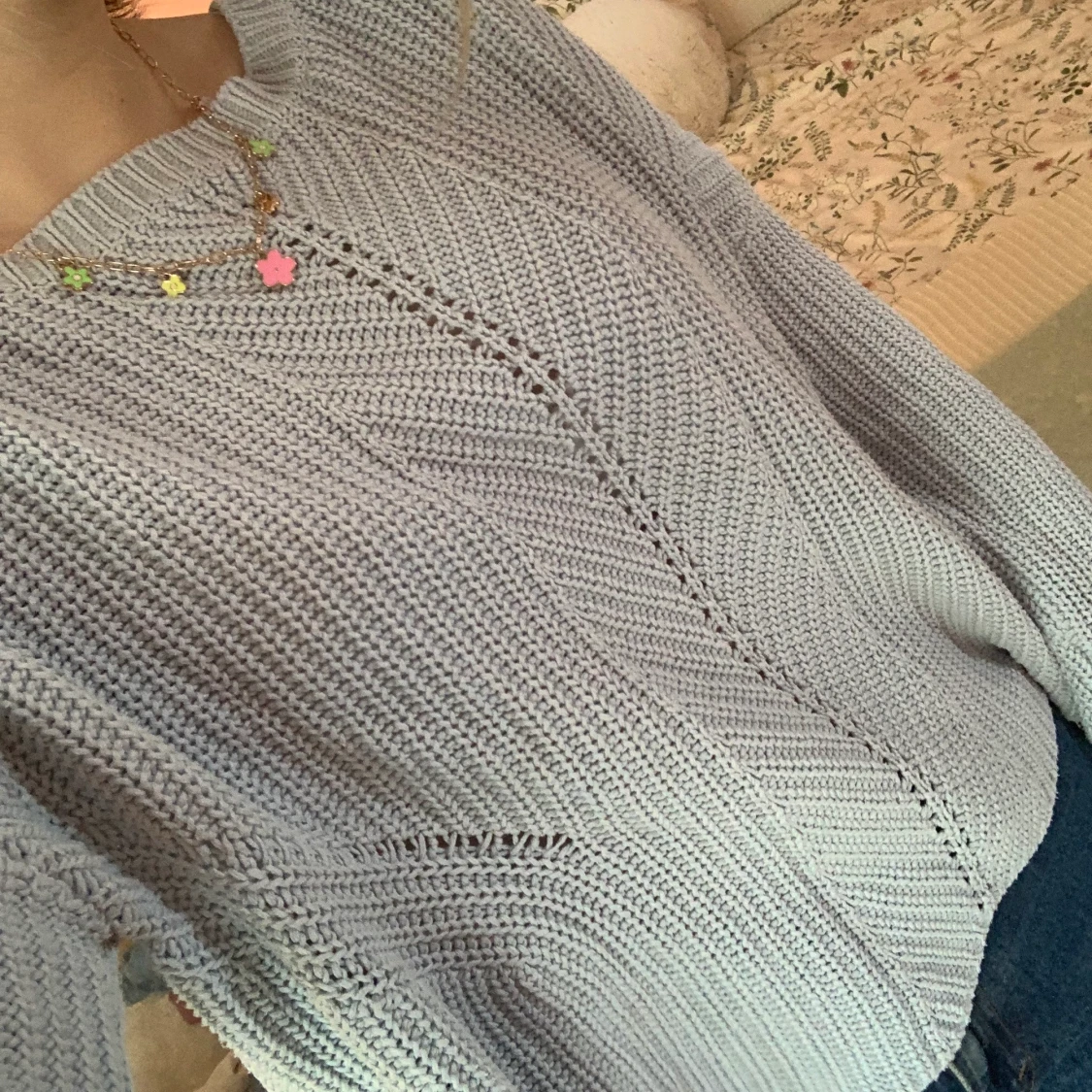 oversized stickad tröja