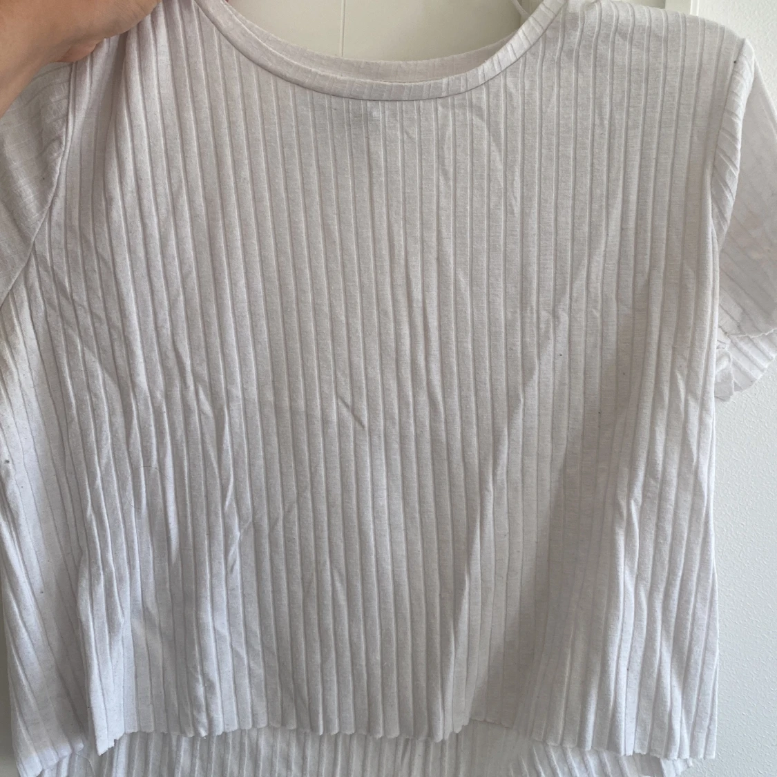 Vit ribbad tröja - 91