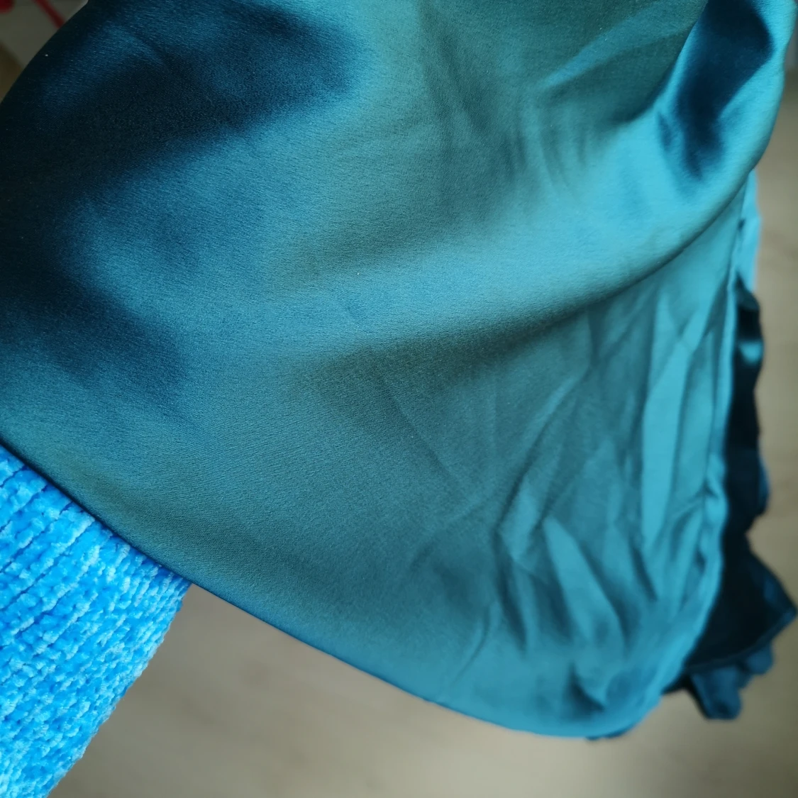 Klänning i superfin grön färg.  - 91