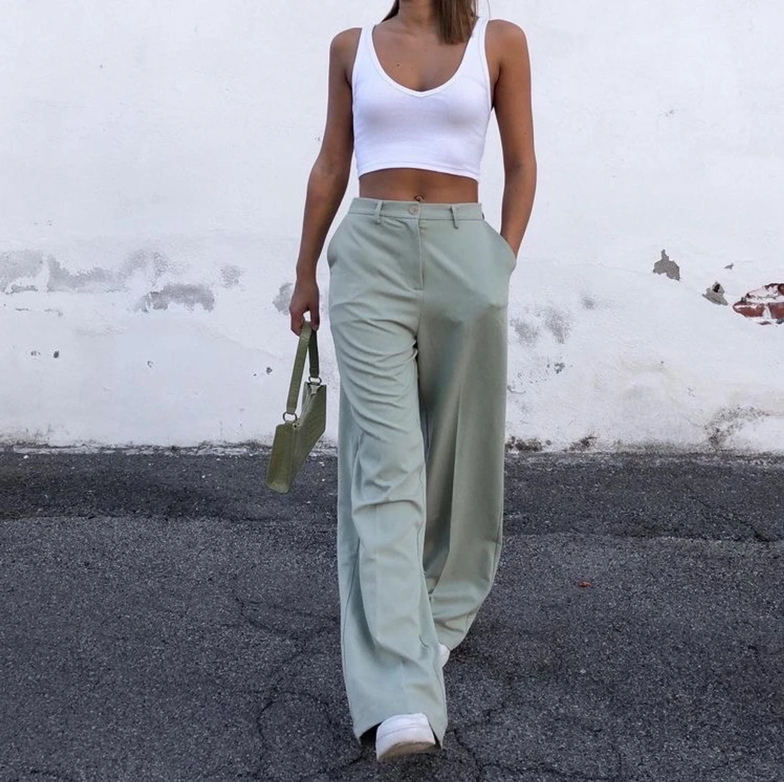 salvia gröna byxor/kostymbyxor