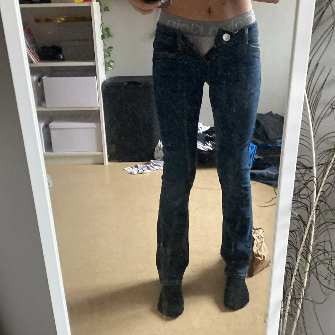 Lågmidjade jeans