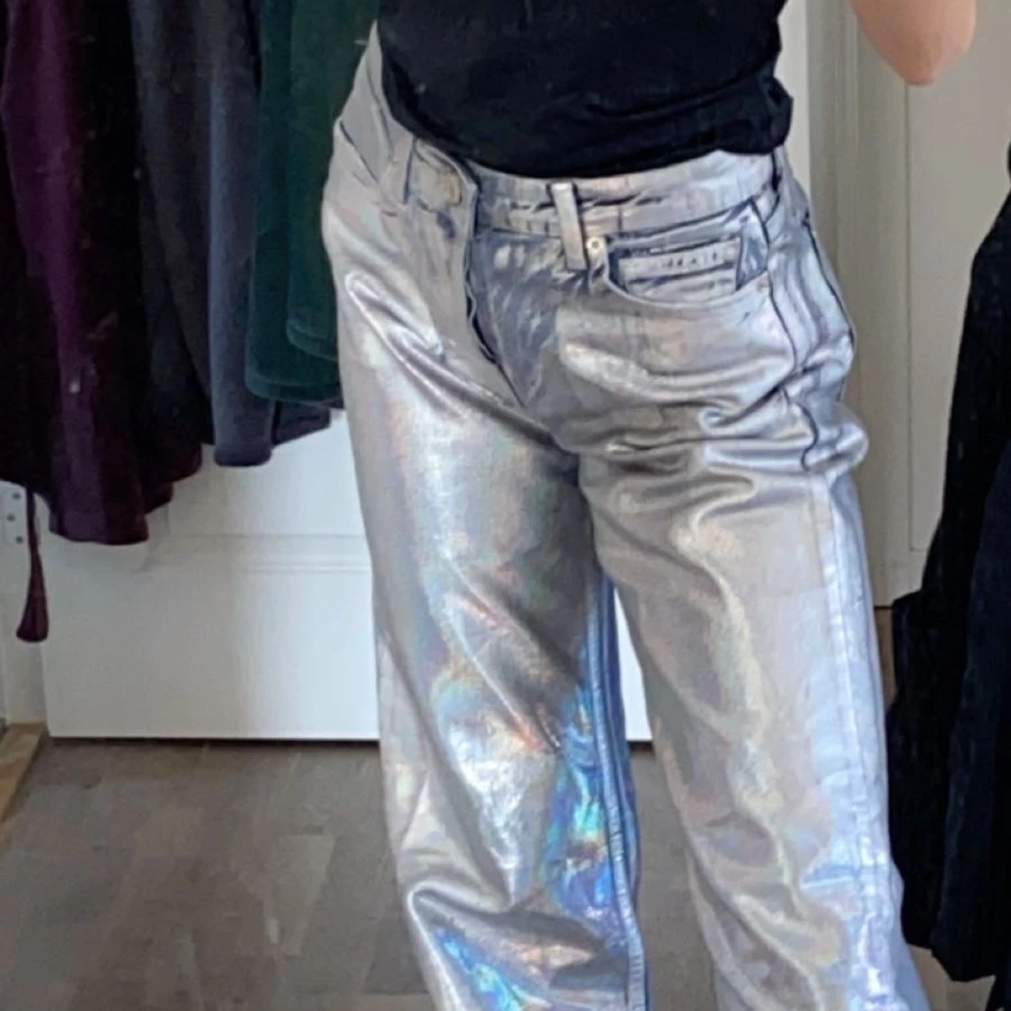 Silvriga byxor från Zara - 91