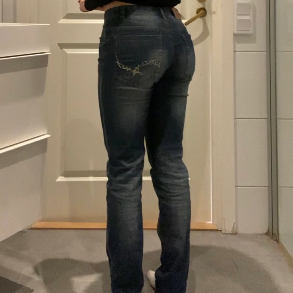 Lågmidjade jeans