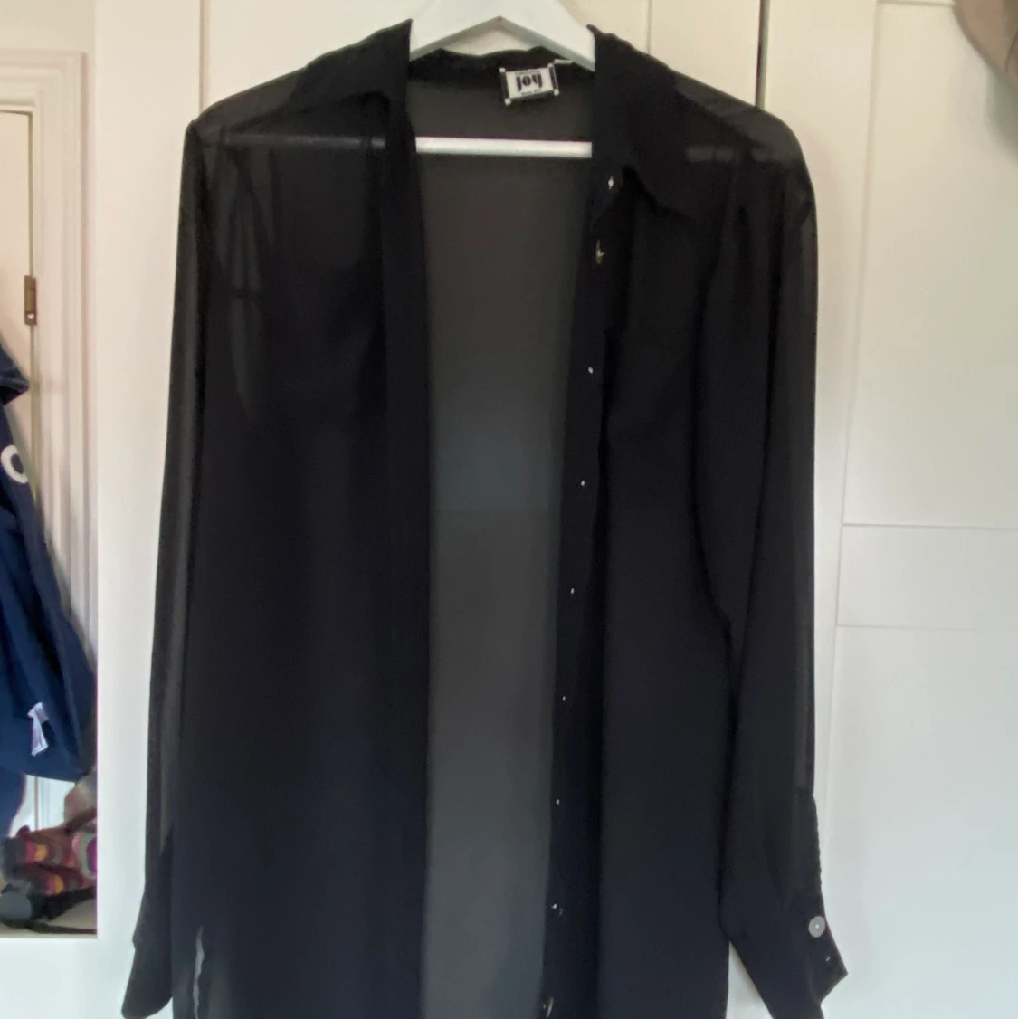 Joy svart mesh-skjorta - 91