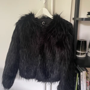 Pälsjacka - Super snygg fake pälsjacka. Inga skador. (Strecket på ryggan är pga den legat nervikt). Nypris: 600 