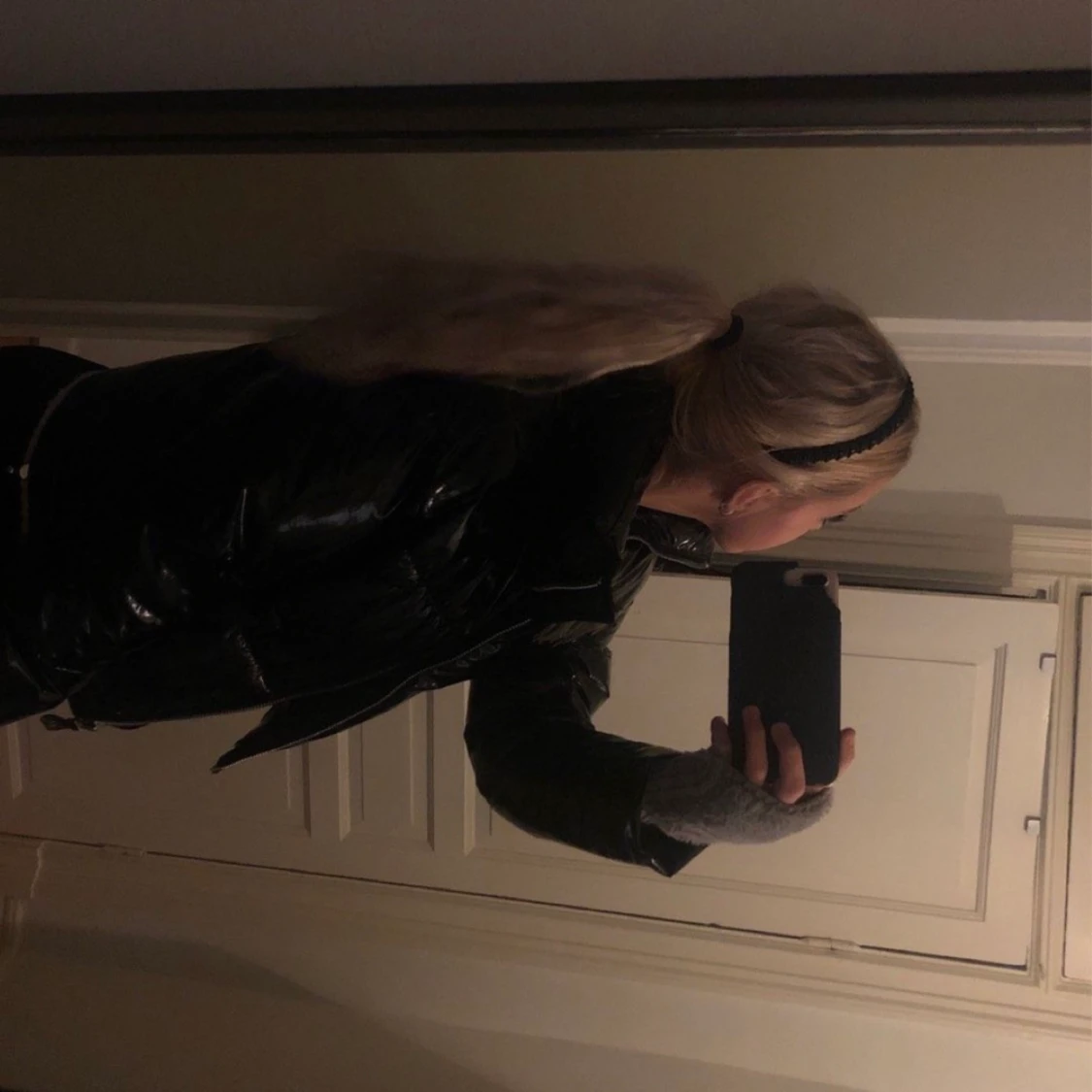 Vinter jacka i lack material  - 90