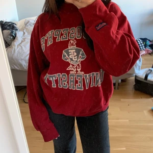 Sweatshirt  - Säljer min fin vinröda vintage sweatshirt i storlek L. Jag är själv xs - s i storlek men det är inte överdrivet stor. Köpt från pop boutiqe. Används heller inte längre! 💖