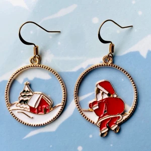 Santa claus örhängen ❤️ - Nickelfria krokar och fri frakt ❤️