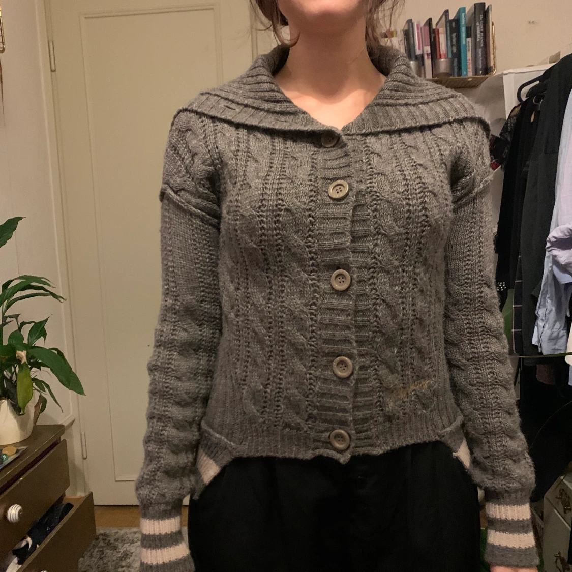 Replay stickad kofta  - 90