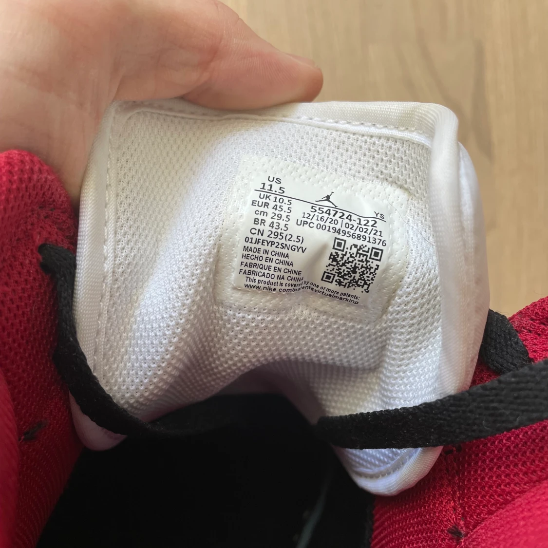 Air Jordan 1 mid gym röd svart vit  - 91