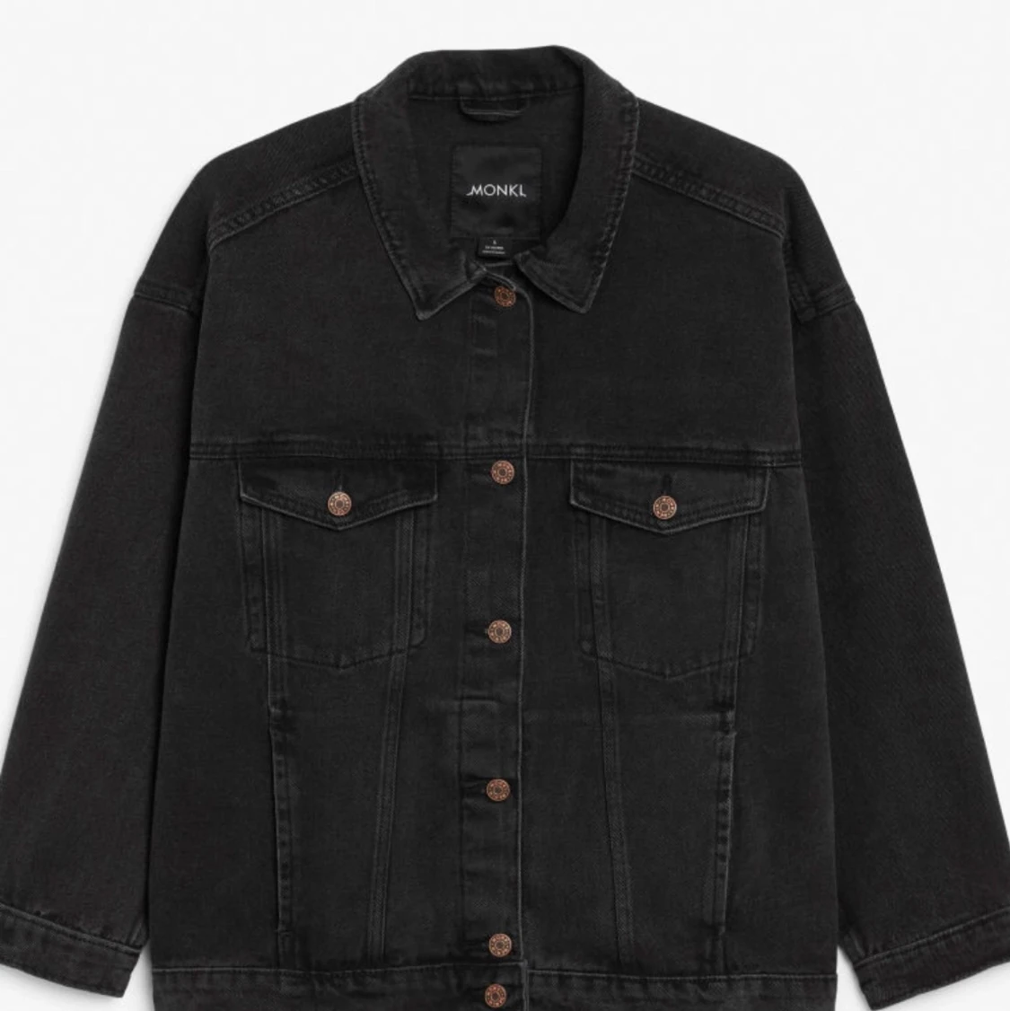 Svart jeansjacka - 90