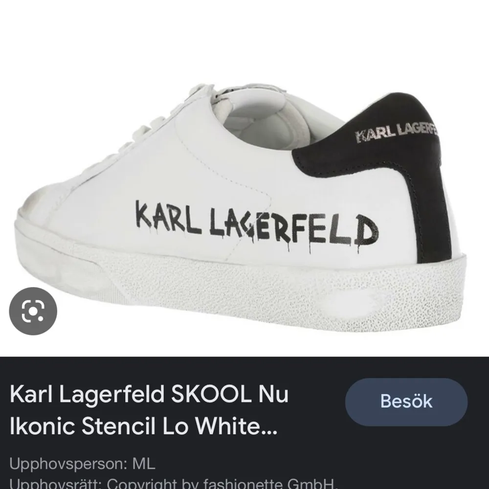 Karl lagerfeldt skor storlek 38 men passar nog upp mot 40 då dom är stora i storleken, ganska använda. Säljer pga ingen användning 💗. Skor.