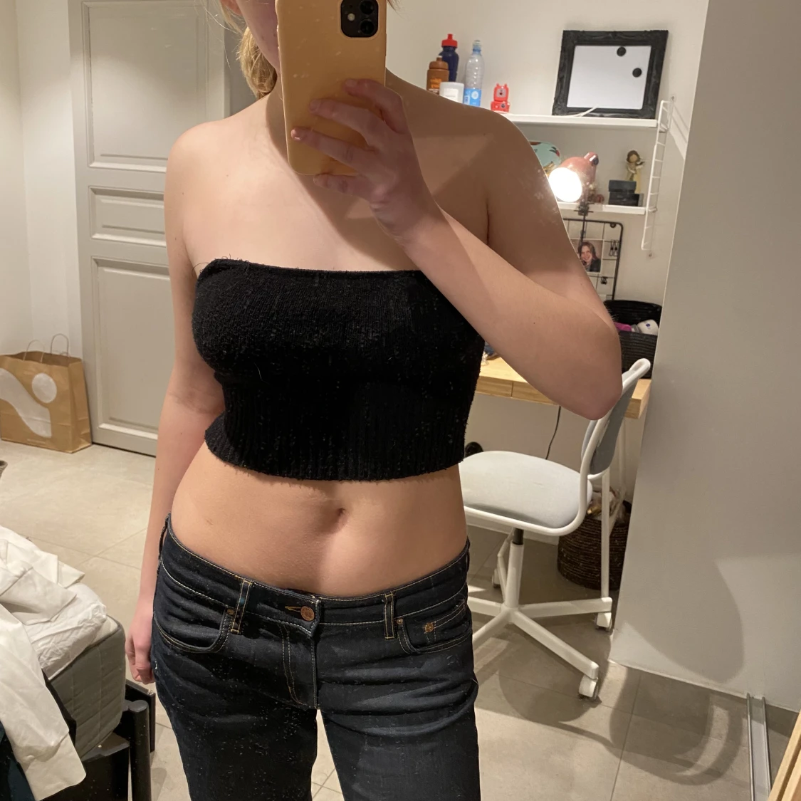 Stickad tubtopp - 91