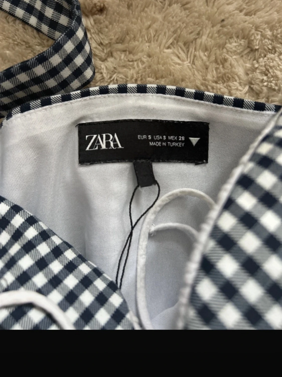 Rutig korsettopp zara - 2