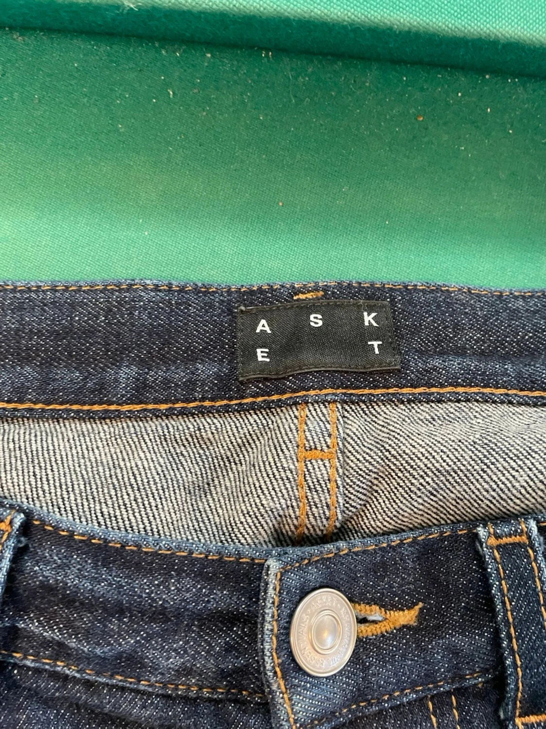 Asket raw denim jeans  - 3