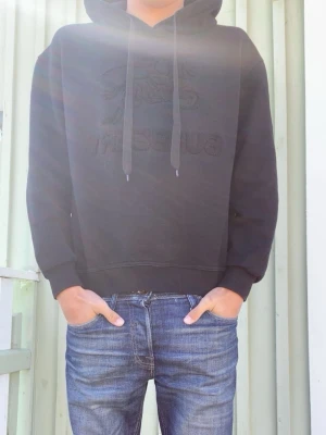 Svart Burberry hoodie med broderad logga - Säljer en svart hoodie från Burberry med broderad logga och emblem på bröstet. Hoodien har huva med dragsko och ribbade muddar vid ärmslut och nederkant. Perfekt för dig som gillar stilrena och exklusiva plagg.