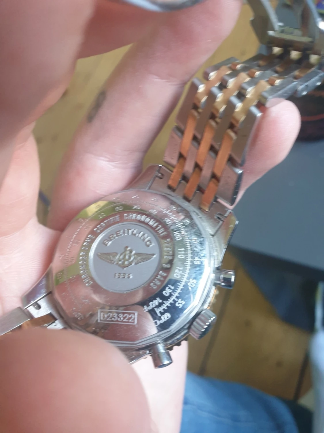 BREITLING chronomat navitimerNavitimer silverfärgad klocka