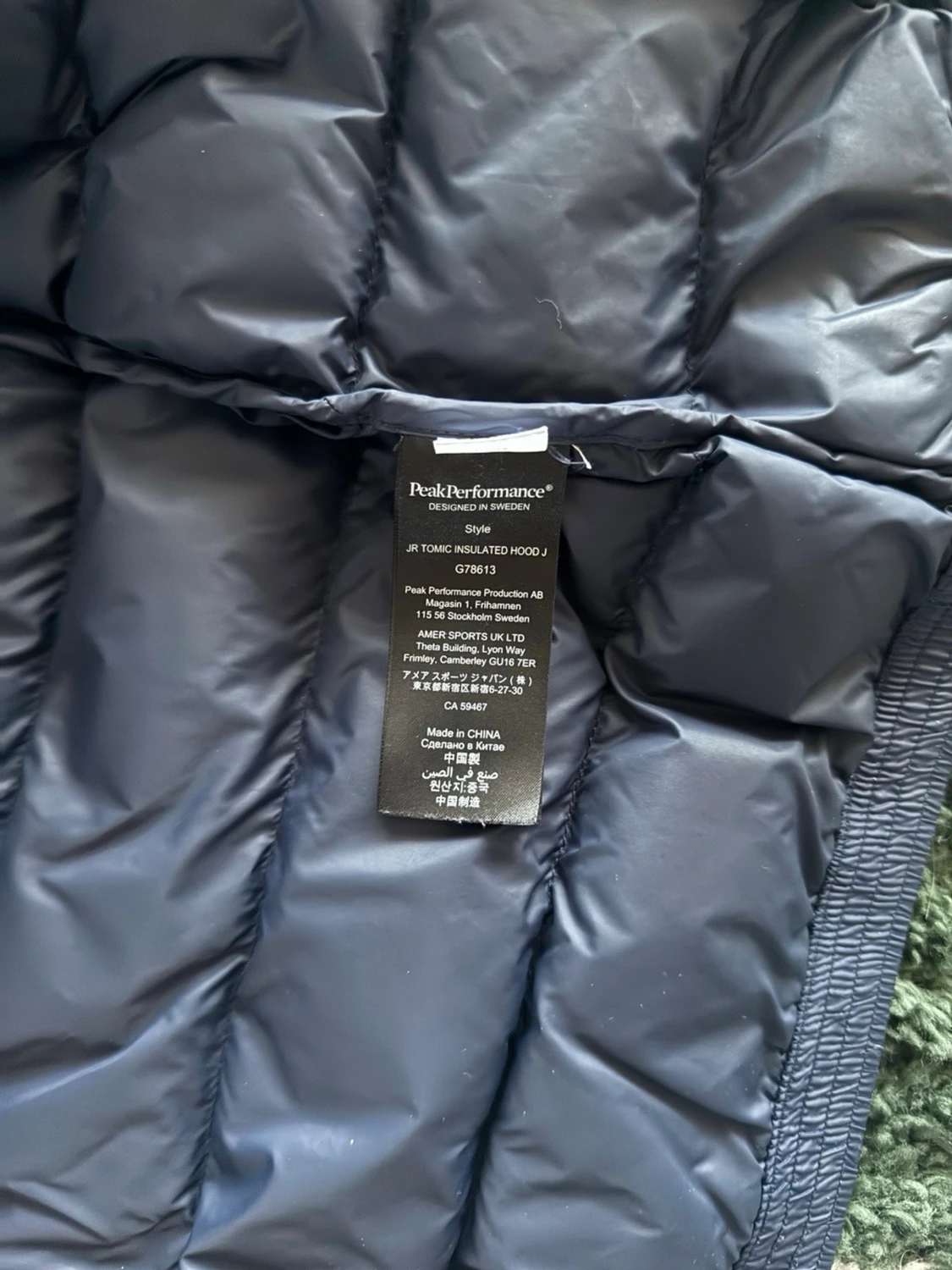 Blå dunjacka från Peak Performance - 2