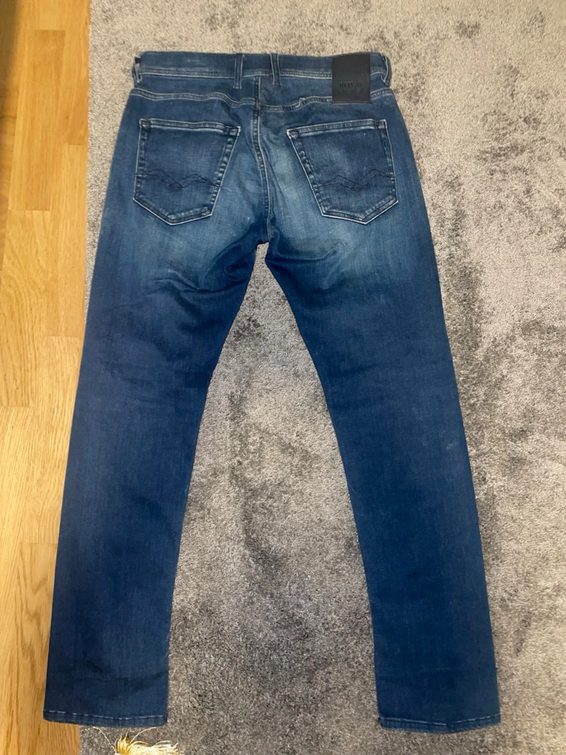 Blå slim fit jeans från Replay - 1