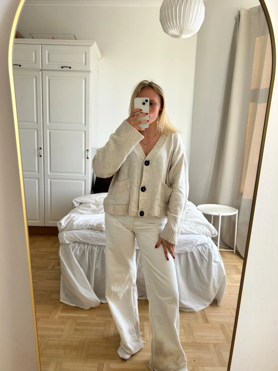 Beige kofta med stora knappar💖💖 - 2