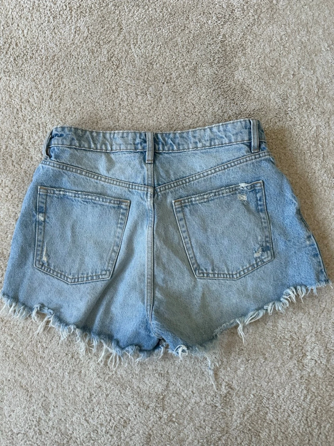 Blå jeans shorts från Zara - 1