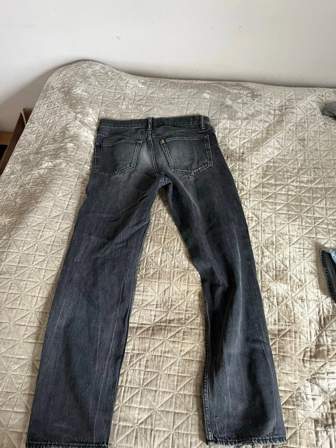 Raka svarta jeans - 1