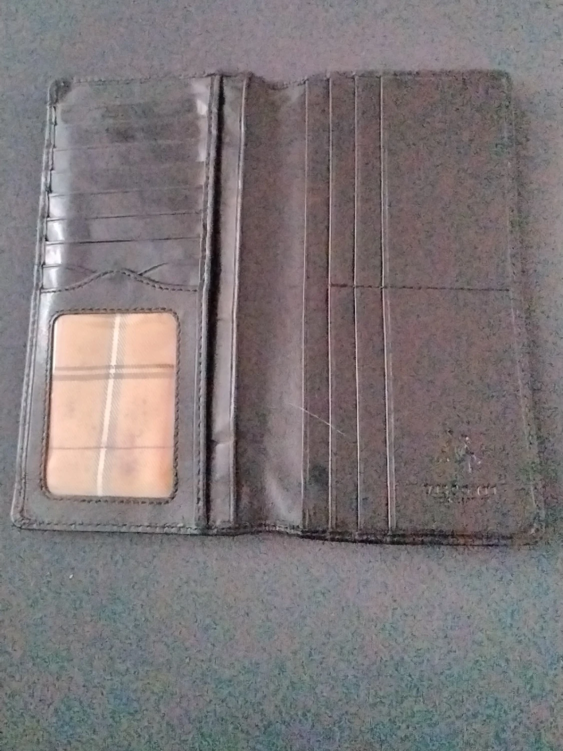 Svart lång plånbok i läder - 1