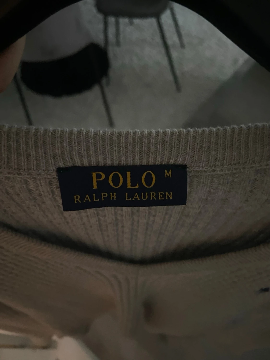 Grå stickad tröja från Polo Ralph Lauren - 1