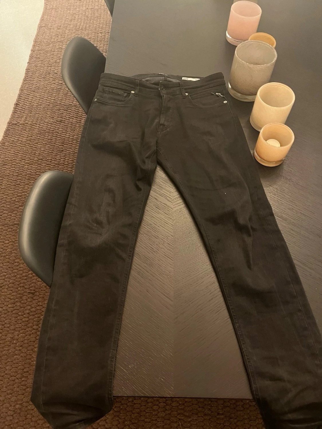 Svarta Replay jeans med smal passform