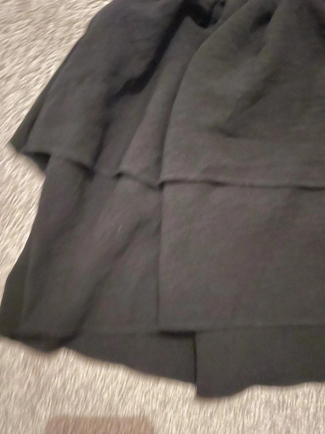 Svart volangkjol med smock - 2