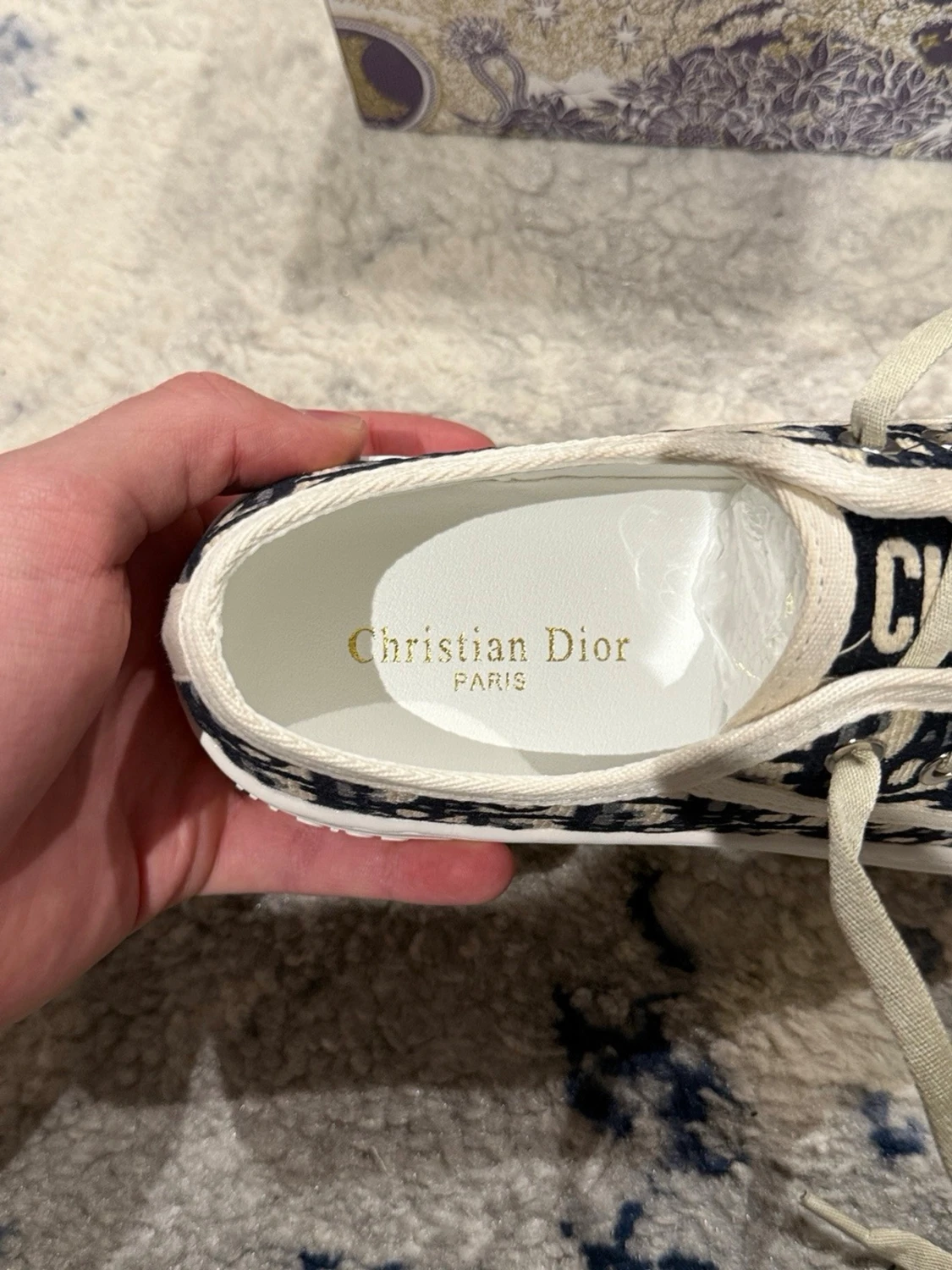 Svarta dior sneakers - 4